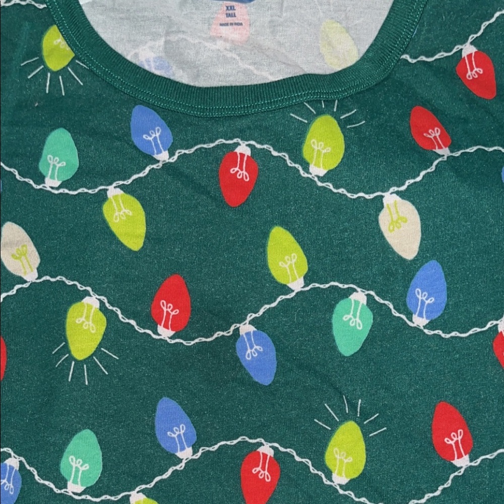 2 piece Christmas bulb pajama set